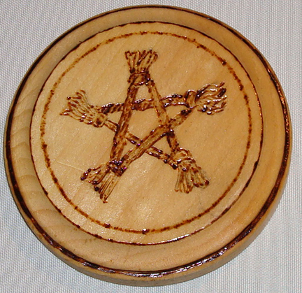 Pentagram of Brooms Plaque